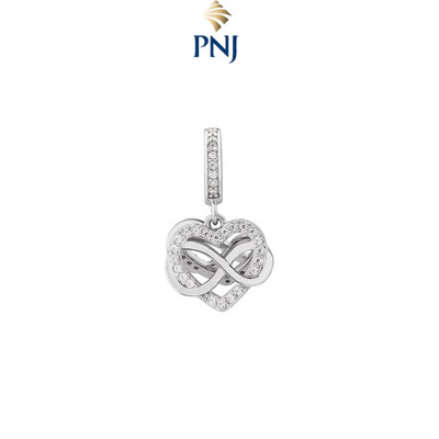 Hạt Charm Bạc Đính Đá CZ PNJSilver XMXMW060408