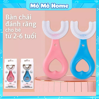 Bàn chải đánh răng cho bé chữ u chất liệu Silicon chịu được lực cắn, cho bé từ 2 tuổi - 6 tuổi