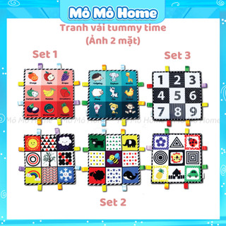 Tranh vải Kích thích thị giác, phát triển trí não cho bé sơ sinh. Chính hãng Lalala Baby - Mô Mô Home