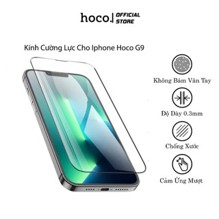  Kính Cường Lực Iphone Hoco G9 Full Màn Hình ,Cảm Ứng Mượt Không Bám Vân Tay Vát Cạnh 3D Ôm Sát Màn Hình Máy,. 