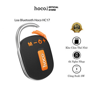  Loa Bluetooth HOCO HC17 Công Suất 5W Âm Thanh Vòm 3D Hỗ Trợ FM Khe Cắm Thẻ Nhớ - Hàng Chính Hãng - BH 12 Tháng 