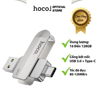  USB 3.0 OTG Hoco UD10 2 Cổng Kêt Nối TypeC và USB 3.0 Tốc Độ Truyền Dữ Liệu Nhanh  Nhỏ Gọn Vỏ Kim Loại - BH 12 Tháng 