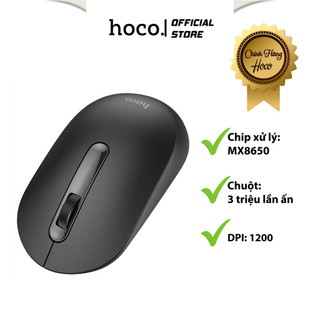  Chuột Không Dây Hoco GM14 Dành Cho PC Và Laptop Trọng Lượng Nhẹ Nhỏ Gọn Nhựa ABS Bóng Bắt Mắt Chống Xước Va Đập. 