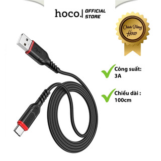  Cáp Sạc Nhanh 3A HoCo X59 Chân Type-C Lõi Đồng Cao Cấp Dây Dù Siêu Bền Dài 1M Hỗ Trợ Truyền Dữ Liệu Cho Android 