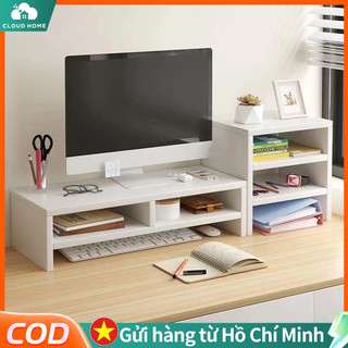 🔥 kệ để sách - kệ máy tính - decor 🖥⌨ lắp ghép - 2 tầng nhiều màu sẵn hàng