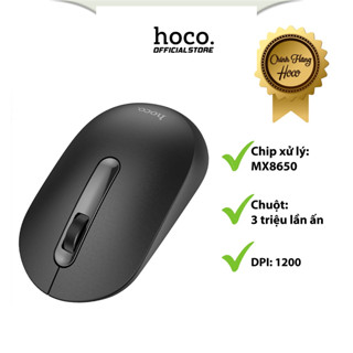 Chuột Không Dây Hoco GM14 Dành Cho PC và Laptop, Nhỏ Gọn, Trọng Lượng Nhẹ, Nhựa ABS Bóng Bắt Mắt, Chống Xước, Va Đập.