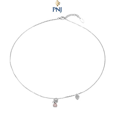 Dây cổ Bạc Đính đá Quartz PNJSilver QTXMX060002