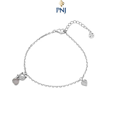 Lắc tay Bạc Đính đá Quartz PNJSilver QTXMX060002