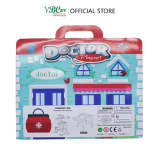 Bộ đồ chơi bác sĩ nhiều tình huống mô phỏng gồm 10 chi tiết kiểu dáng đẹp mắt VBC-3304-11 VBCare