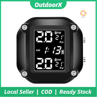 Motorcycle Tire Pressure Monitor Detector Portable Tire Pressure Monitoring System Detecting System High Accuracy Multi-
