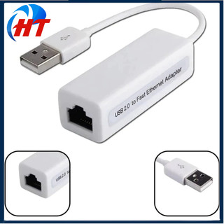 Đầu chuyển usb ra lan 2.0 - cáp chuyển usb sang đầu cắm dây mạng, bộ chuyển đổi usb ra lan rj45 usb 2.0
