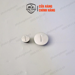 Combo bộ nắp thăm điện mặt nhôm ( Nút tầm ) Honda cho xe dream thái