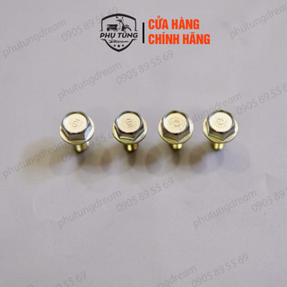 Combo bộ 2 ốc bắt tay xách xe dream (tăng 2 đai ốc 8mm VN) - Honda Thái Lan