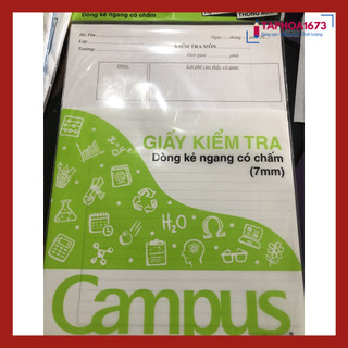 Giấy Kiểm Tra Campus Kẻ Ngang Cấp 2 Cấp 3 Đẹp