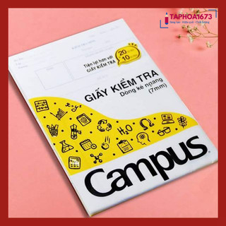 Giấy Kiểm Tra Campus Kẻ Ngang Cấp 2 Cấp 3 Đẹp