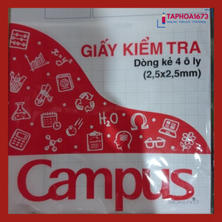 Combo 2 Tập Giấy Kiểm Tra Campus 4 Ôly Đẹp (15 Tờ)