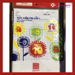 Giấy Kiểm Tra Hồng Hà 4 Ôly Điểm 10 Đẹp