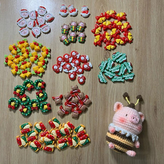 Charm Noel trang trí cây thông - Set 10 charm, 20 charm