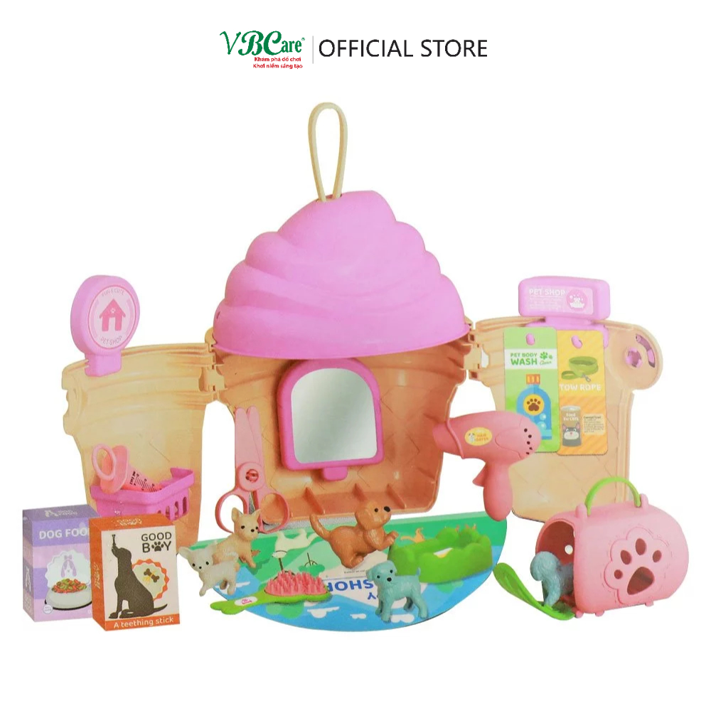 Đồ chơi hướng nghiệp hình cây kem: nấu ăn nhà bếp, bác sĩ, cơ khí, siêu thị, chăm sóc thú cưng, trang điểm, làm bánh