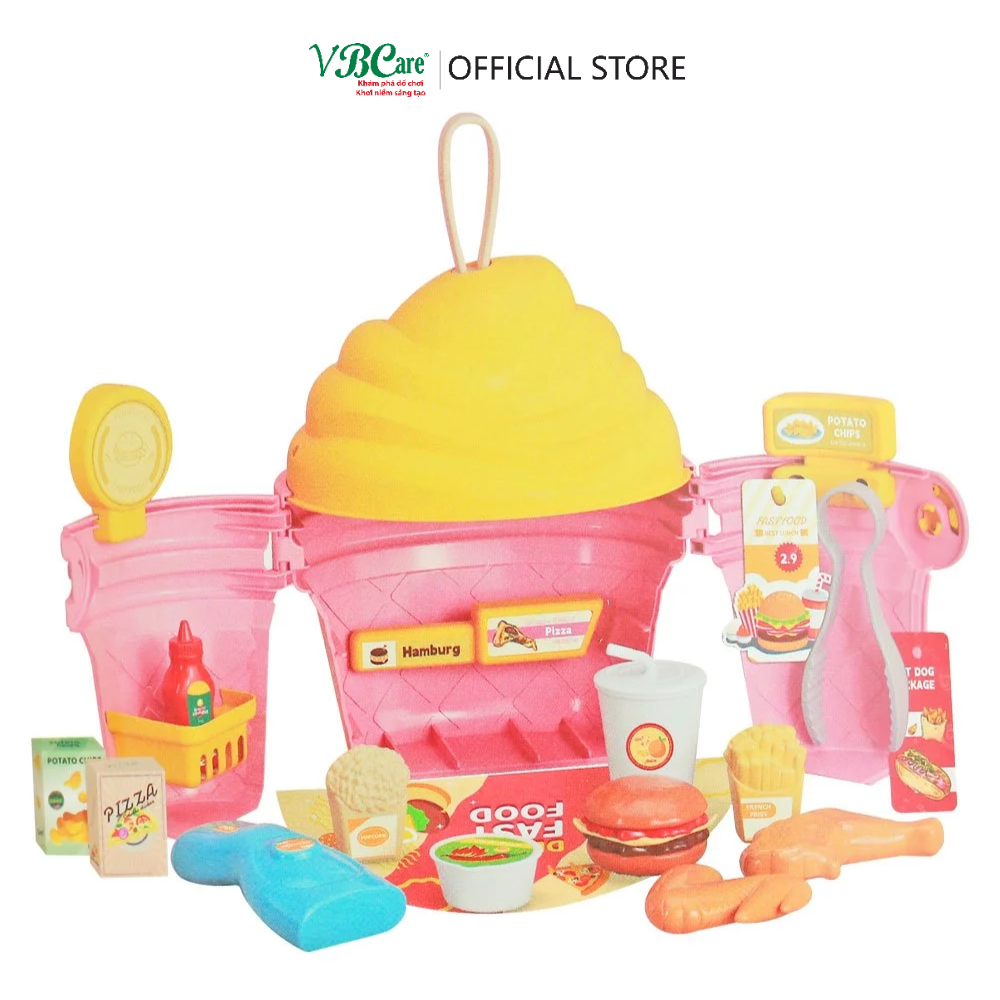 Đồ chơi hướng nghiệp hình cây kem: nấu ăn nhà bếp, bác sĩ, cơ khí, siêu thị, chăm sóc thú cưng, trang điểm, làm bánh