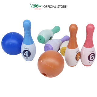 Bộ đồ chơi bowling gồm 6 chai bowling, 2 banh giúp phát triển thể chất VBC-866D VBCare