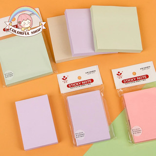 Bộ 100 tờ 5 màu giấy ghi chú có keo trơn màu molandi giấy note cách hàn quốc