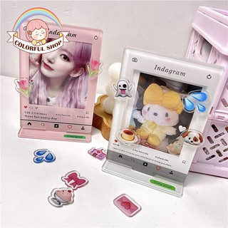 Khung Ảnh 3inch Bằng Acrylic Hình Dễ Thương Khung ảnh Instagram khung tranh đựng card acrylic standee để bàn 6*9cm