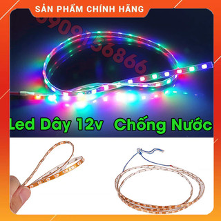 Led dây chống nước 12v / 45cm / 90cm / loại nháy đuổi / loại không nháy