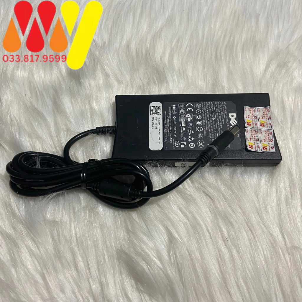 Sạc laptop Dell 19.5V 4.62A Chân Kim To - 3542 3543 3521 3757 7537 5447 5448 5547 5548 Adapter KÈm dây nguồn