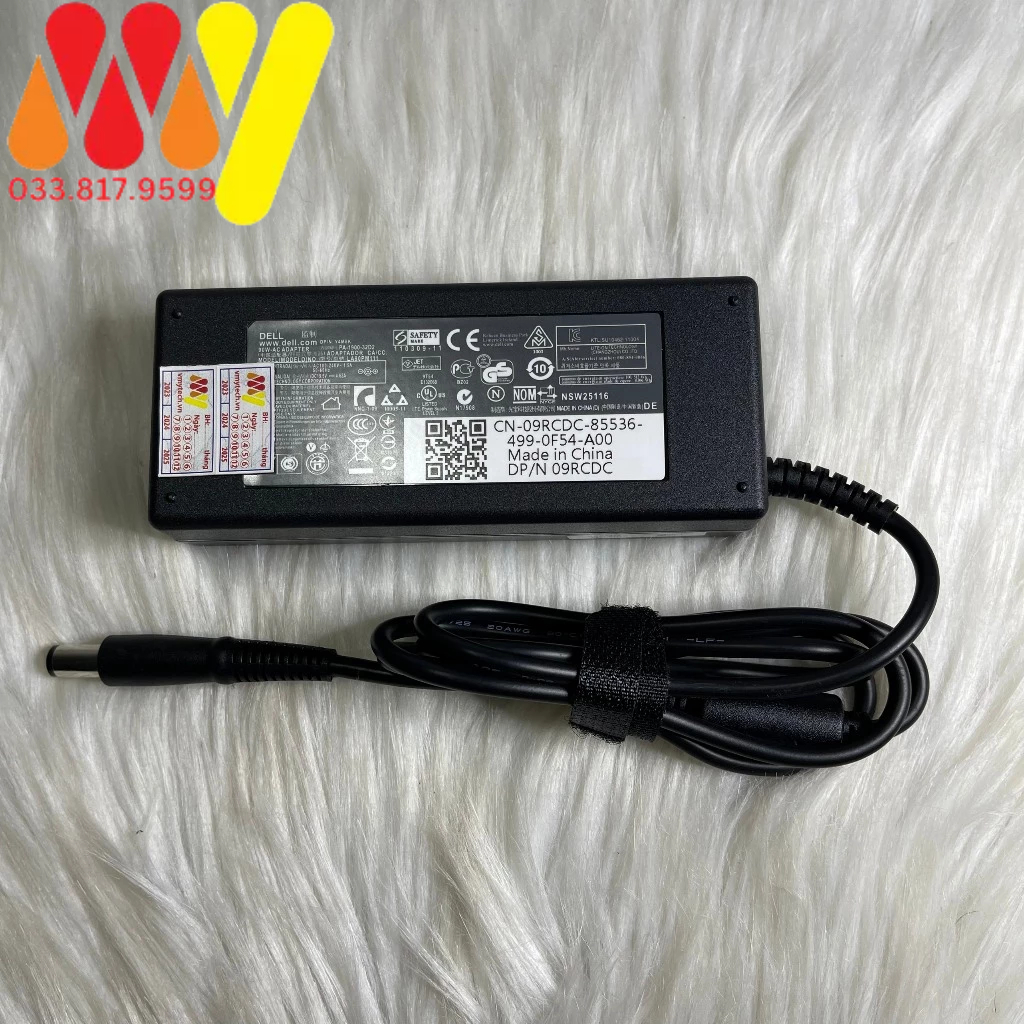 Sạc Laptop Dell 19v 4.62A Inspiron N4110 N4050 N5010 chân kim to - Kèm dây sạc