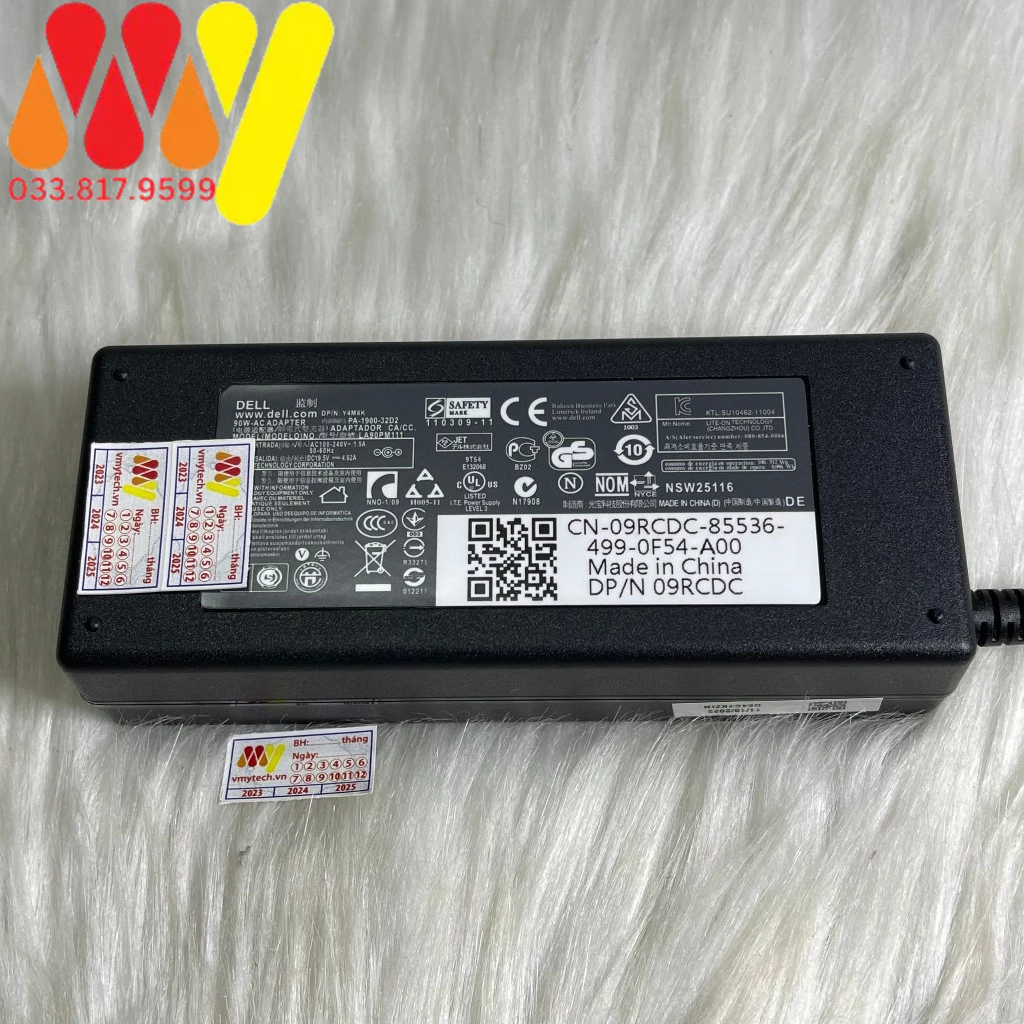 Sạc Laptop Dell 19v 4.62A Inspiron N4110 N4050 N5010 chân kim to - Kèm dây sạc