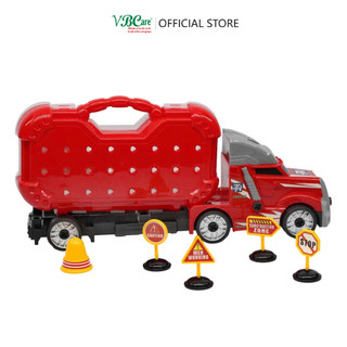 Đồ chơi xe tải lắp ghép kèm khủng long VBC-MY5607-2