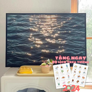 Tranh treo tường Little Rooms phụ kiện decor poster ảnh vintage trang trí tết phòng bàn học quán cafe tranh vải canvas