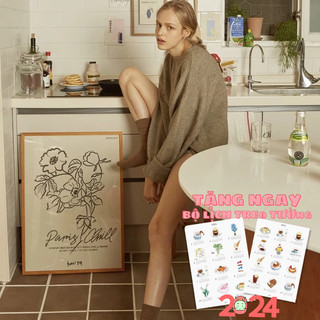 Ảnh poster trang trí decor phòng ngủ bàn học hàn quốc Little Rooms tranh treo tường phụ kiện chụp ảnh decor quán cafe