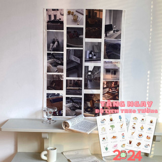 Tranh vải treo tường decor Little Rooms tranh canvas vintage trang trí tết phòng ngủ bàn học phụ kiện decor chụp ảnh