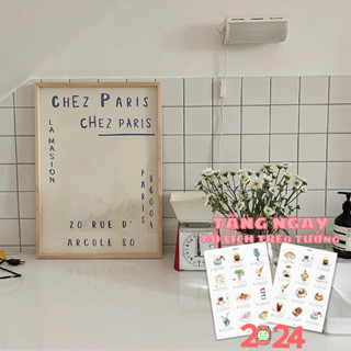 Tranh treo tường Little Rooms phụ kiện decor poster ảnh vintage trang trí tết phòng bàn học quán cafe tranh vải canvas