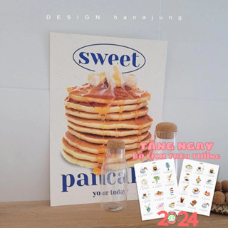 Tranh treo tường Little Rooms phụ kiện decor poster ảnh vintage trang trí tết phòng bàn học quán cafe tranh vải canvas