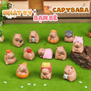 Sưu tầm quà tặng mô hình blind box hộp mù blind bag capybara mini dễ thương NHẬT KÝ BẠN BÈ CAPYBARA