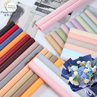 Sỉ 28k giấy gói hoa trơn đặc Hàn quốc mika lì đặc gấm lì Hàn dày sịn xấp 20 tờ 60x60cm bó hoa sáp hoa tươi gói quà