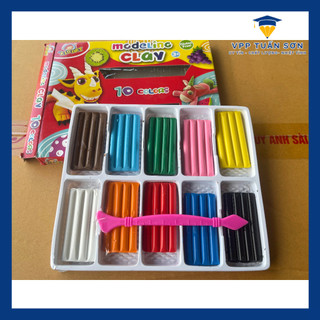 Đất Nặn KIDART 10 Màu Thái Lan Đẹp