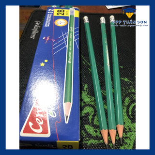 12 hộp bút chì gỗ xanh 2b mềm