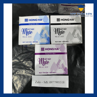 Vỉ 6 Lọ Mực Hồng Hà Dùng Cho Bút Máy Các Màu