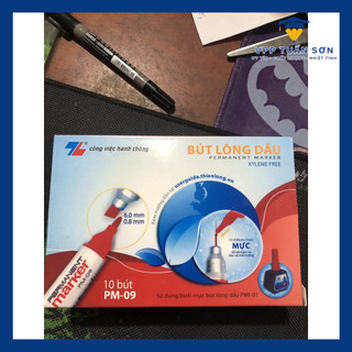 [xịn ] Bút dạ dầu - Bút lông dầu PM-09 (10 cái/1 hộp)