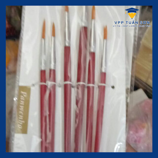 Vỉ 6 Bút Lông Vẽ Màu Nước Đẹp