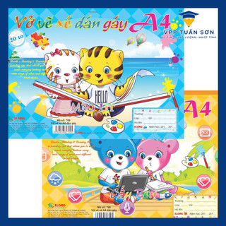 Vở Vẽ Xé Dán Gáy A4  20 Tờ 100/84 - Ms: 709