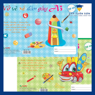 Vở Vẽ Dán Gáy Xé A3 (20 Tờ) 100/84 - Ms: 712