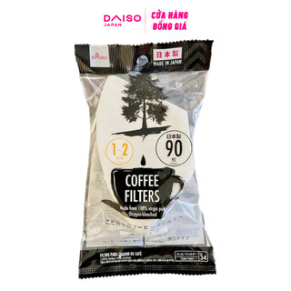 Giấy lọc cà phê V60 Màu tự nhiên không tẩy 90 tờ pha 1-2 cốc  Daiso