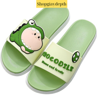 Dép quai ngang unisex thời trang ulzzang hot taobao họa tiết cá sấu CROCODILE cao cấp đi cực êm NB-06