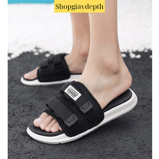 Dép quai ngang unisex ulzzang Hàn Quốc nam nữ Quai Dán cực Hot NB-16