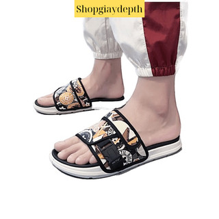 Dép lê quai ngang unisex họa tiết Thổ Cẩm cực hot - Dép đôi nam nữ phong cách thể thao ulzzang hàn quốc cao cấp TH-81